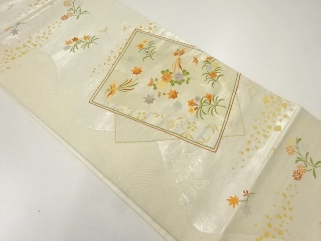 JAPANESE FUKURO OBI / WOVEN SHIKISHI PATTERN